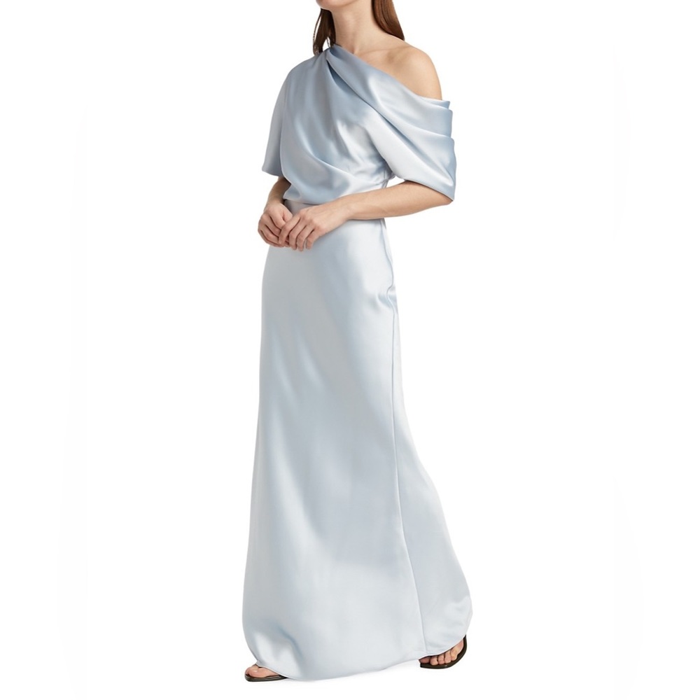 Amsale
Satin One-Shoulder Gown